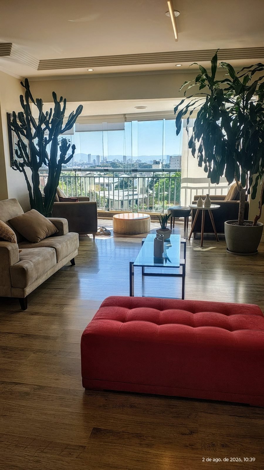 Living integrado a varanda com vista — apartamento de 170 m² no Vila Imperial Ipiranga
