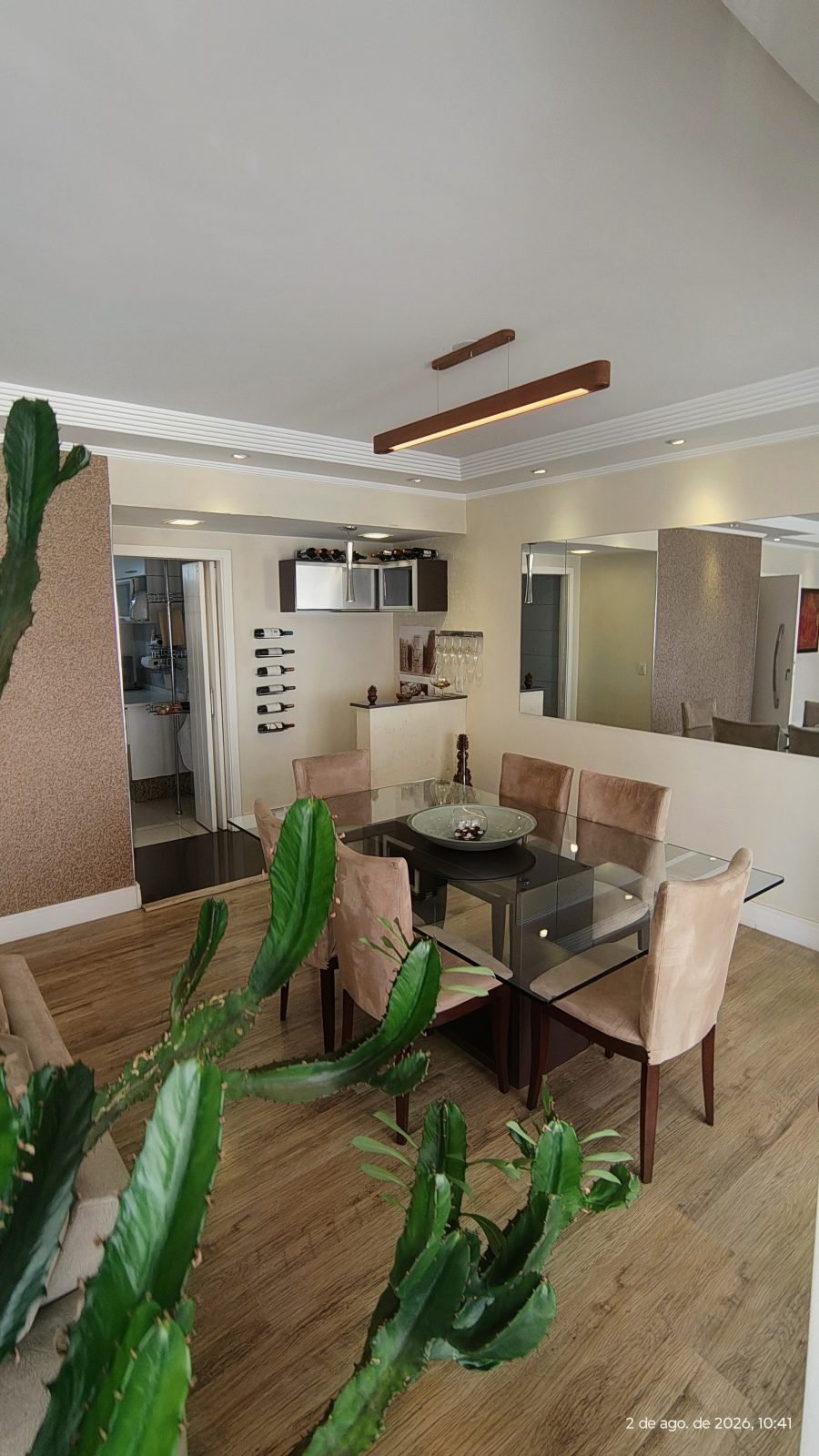 Sala de jantar para seis lugares — apartamento de 170 m² no Vila Imperial Ipiranga