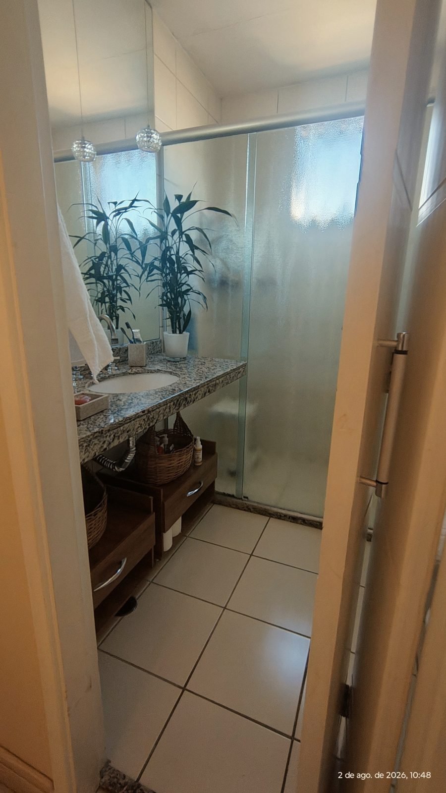 Banheiro da suite em granito — apartamento de 170 m² no Vila Imperial Ipiranga