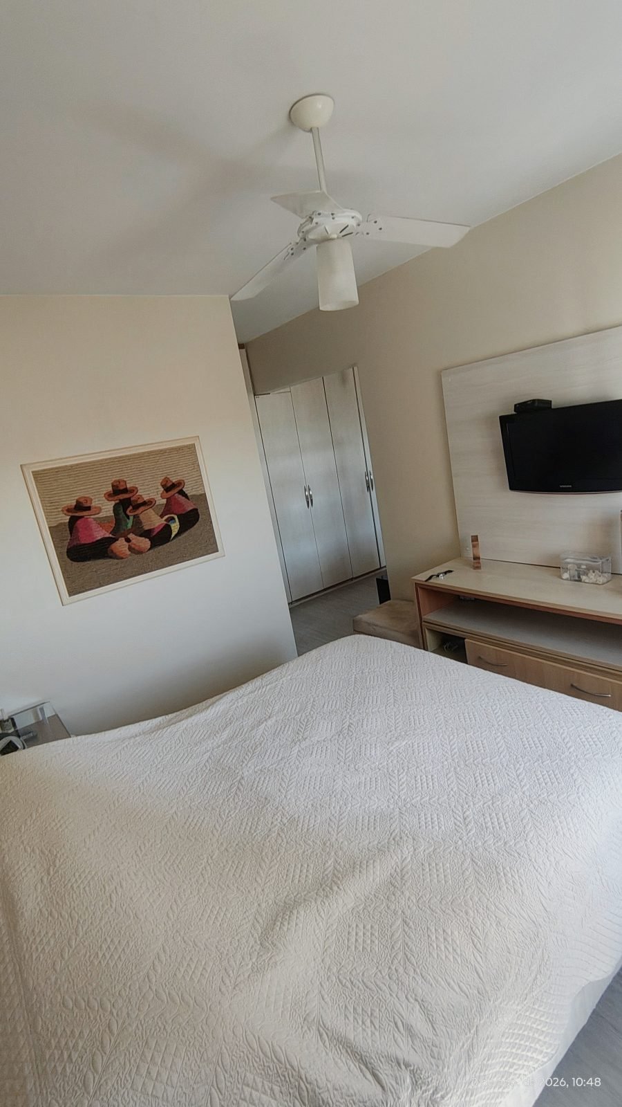 Dormitorio com armario embutido — apartamento de 170 m² no Vila Imperial Ipiranga