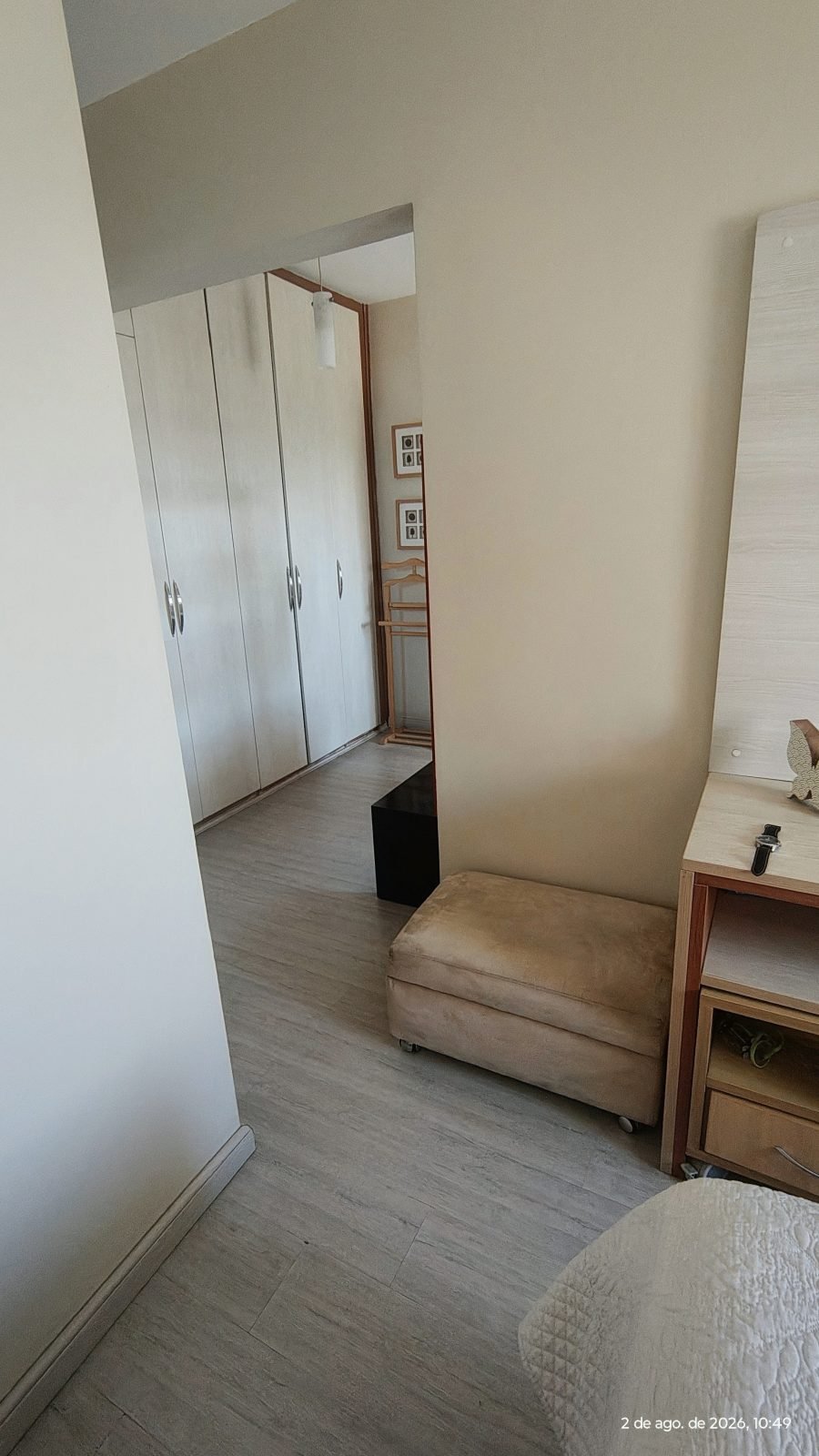 Dormitorio com painel de tv — apartamento de 170 m² no Vila Imperial Ipiranga