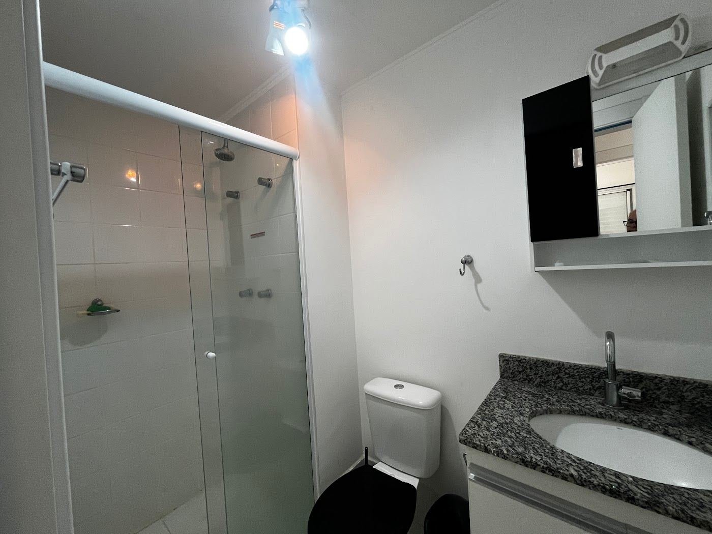 Banheiro da suíte do apartamento de 68 m² à venda no Encontro Ipiranga