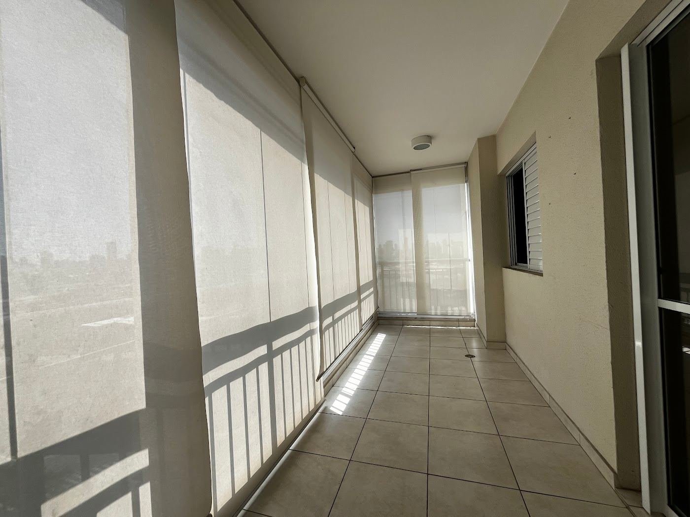 Varanda envidraçada do apartamento de 68 m² à venda no Encontro Ipiranga