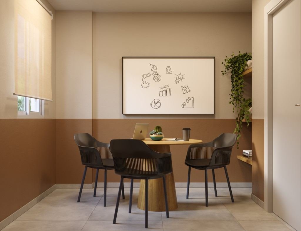 Coworking do Essência Ipiranga — perspectiva ilustrativa