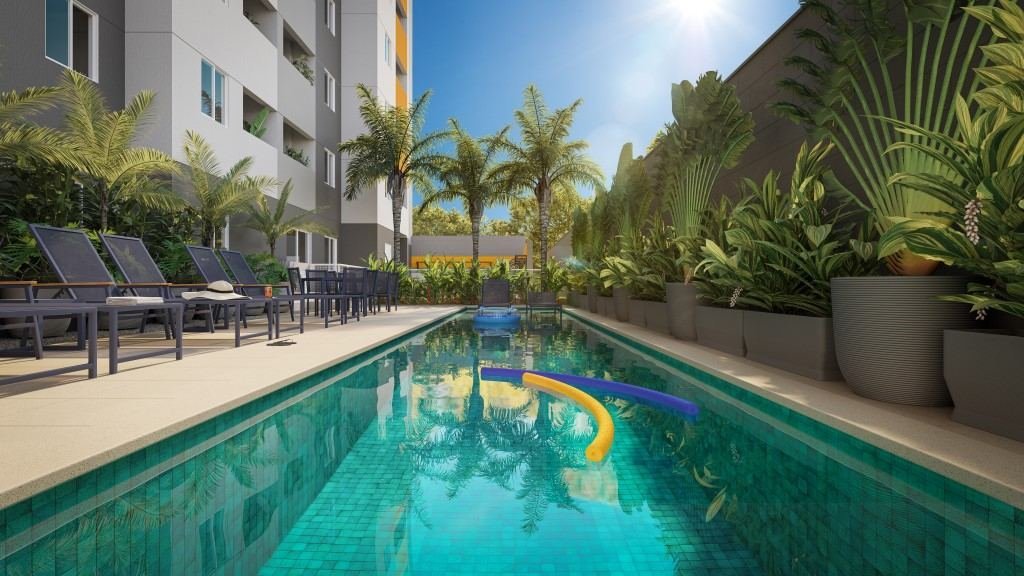 Piscina do Essência Ipiranga — perspectiva ilustrativa